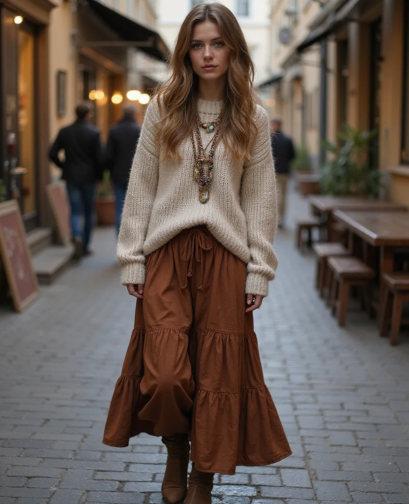 21 Chic Winter Looks for Vienna in February (You Won't Believe #15!) 131 What to wear in Vienna in February 21 Chic Winter Looks for Vienna in February (You Won't Believe #15!) - 19. Bohemian Flair 1