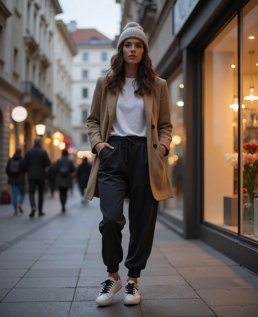 21 Chic Winter Looks for Vienna in February (You Won't Believe #15!) 43 What to wear in Vienna in February 21 Chic Winter Looks for Vienna in February (You Won't Believe #15!) - 7. Tailored Coats with Casual Pieces 1