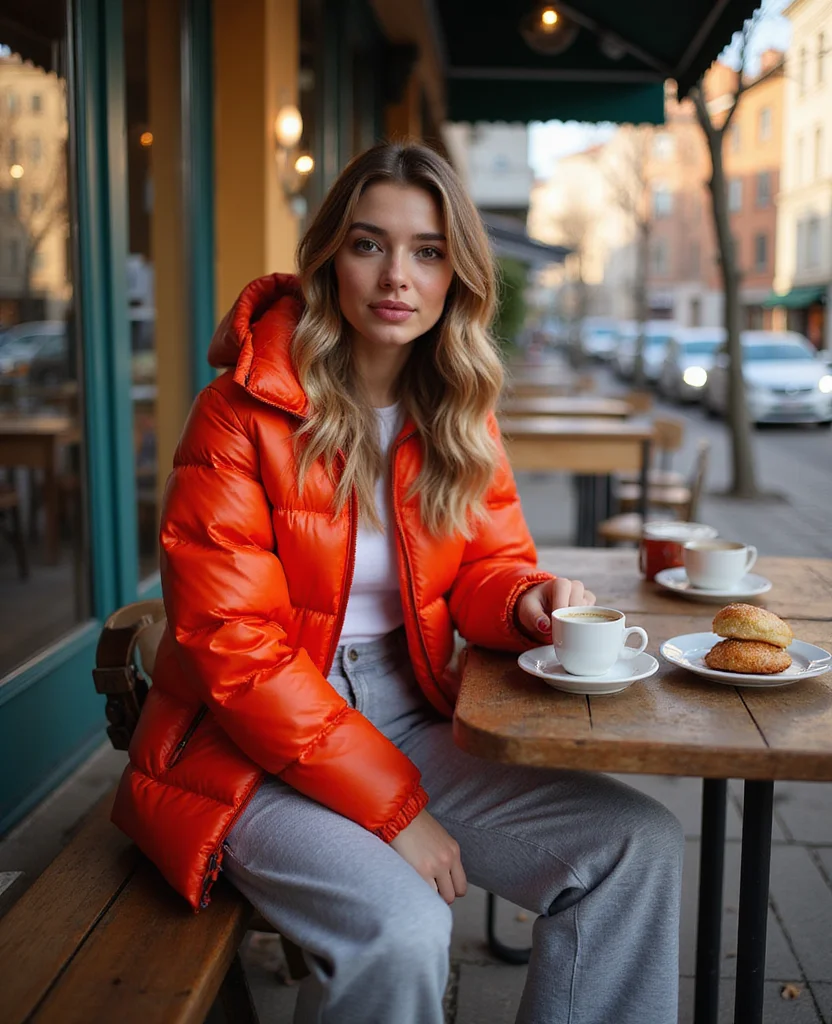 22 Stylish Winter Outfits for Your February Adventure in Istanbul (Can’t Wait for #11!) 22 What to wear in Istanbul in February 22 Stylish Winter Outfits for Your February Adventure in Istanbul (Can’t Wait for #11!) - 4. Puffer Jacket with Casual Joggers 1
