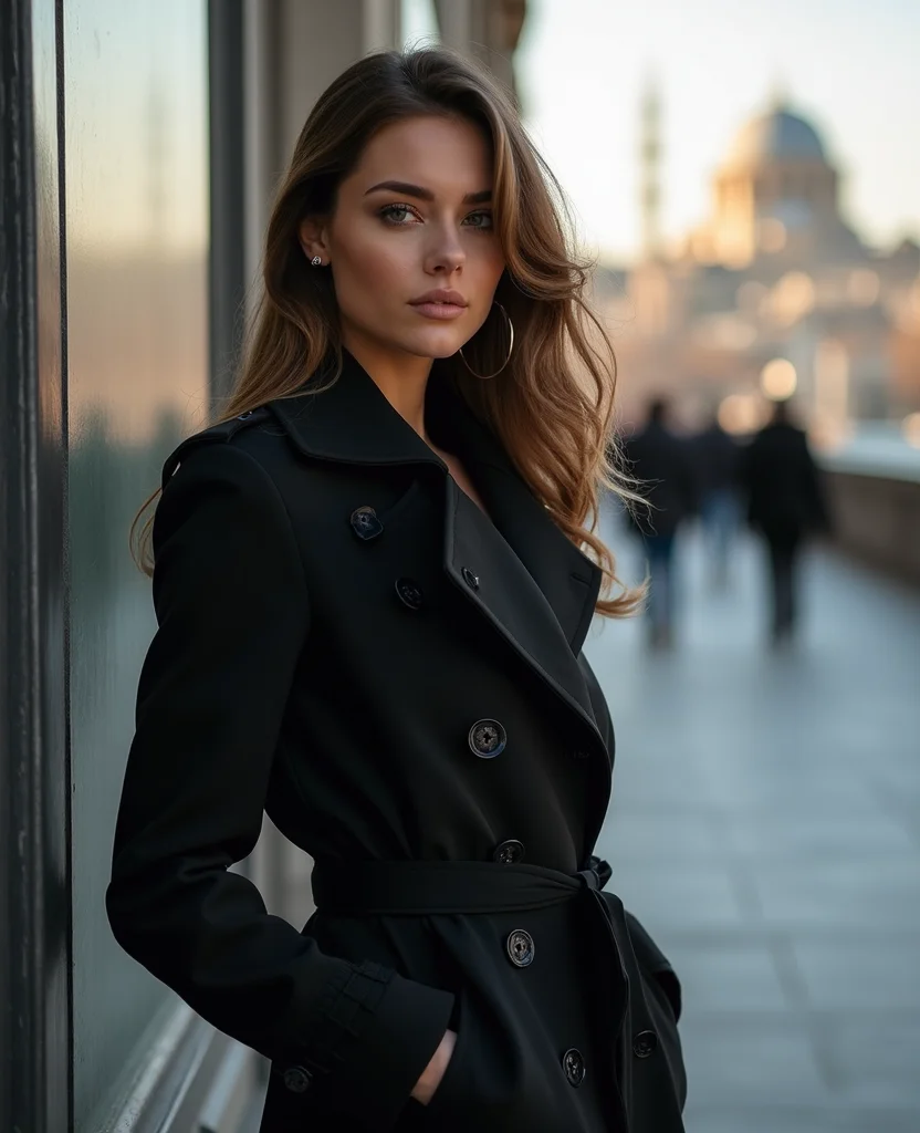 22 Stylish Winter Outfits for Your February Adventure in Istanbul (Can’t Wait for #11!) 57 What to wear in Istanbul in February 22 Stylish Winter Outfits for Your February Adventure in Istanbul (Can’t Wait for #11!) - 9. Classic Black Trench Coat 1