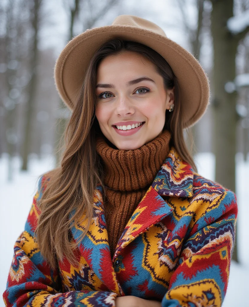 22 Trendy February Fashion Ideas for Your Austrian Adventure (Warning: #8 Is Stunning!) 101 What to wear in Austria in February 22 Trendy February Fashion Ideas for Your Austrian Adventure (Warning: #8 Is Stunning!) - 15. Bold Prints and Patterns 1