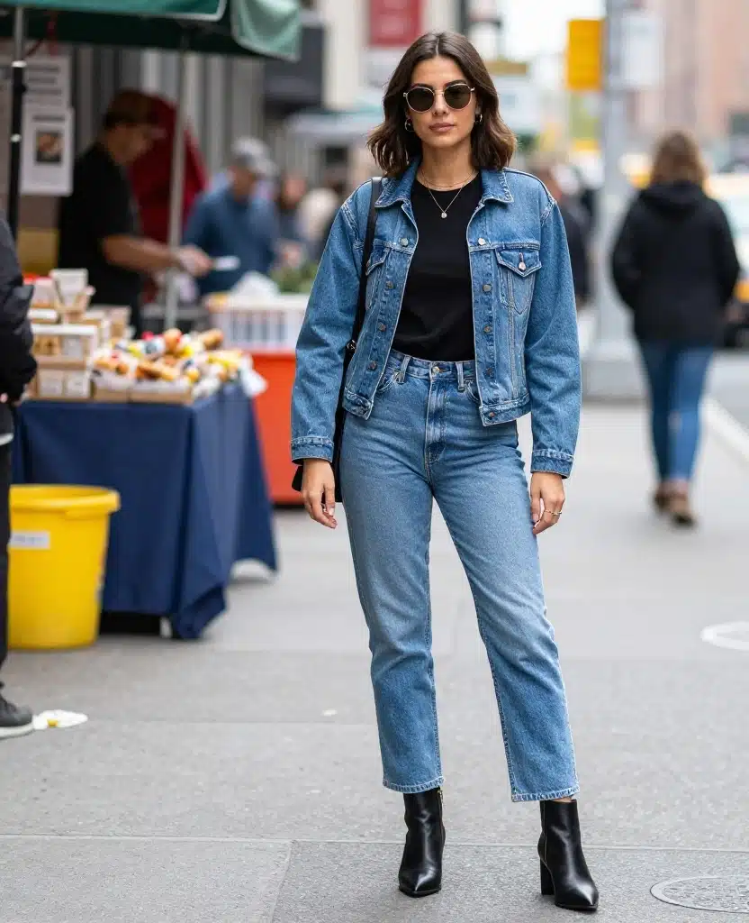 15 NYC Fashion Tips for May That Will Make You Look Like a Local! 35 What to wear in New York City in May 15 NYC Fashion Tips for May That Will Make You Look Like a Local! - 5. Go Denim Crazy 1