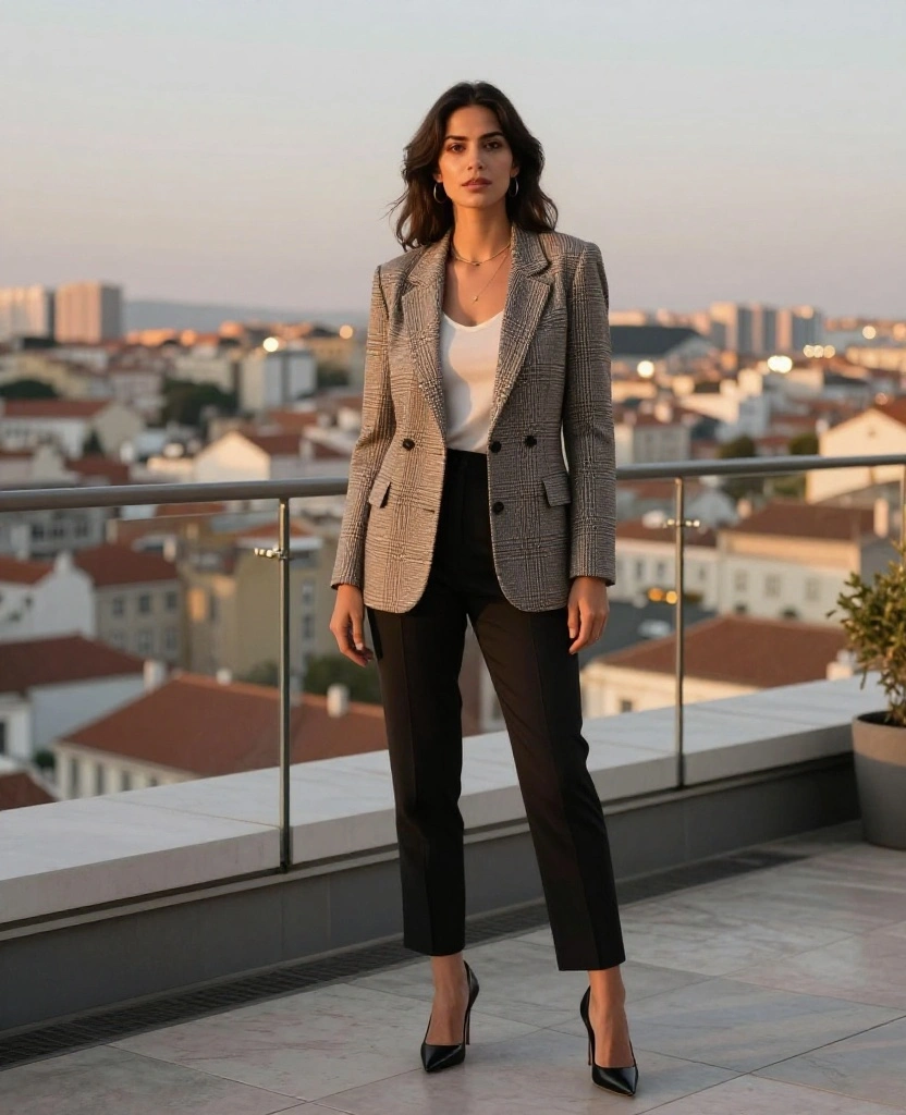 15 Stunning Lisbon May Outfits That Will Turn Heads (You Won't Believe #8!) 68 What to wear in Lisbon in May 15 Stunning Lisbon May Outfits That Will Turn Heads (You Won't Believe #8!) - 15. Sophisticated Blazer Ensemble 1