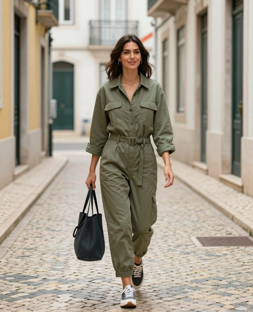 15 Stunning Lisbon May Outfits That Will Turn Heads (You Won't Believe #8!) 51 What to wear in Lisbon in May 15 Stunning Lisbon May Outfits That Will Turn Heads (You Won't Believe #8!) - 9. Relaxed Utility Jumpsuit 1