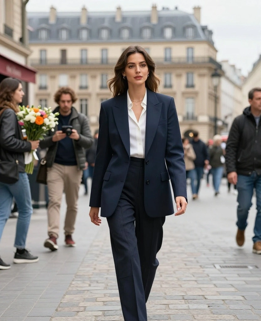 21 Fabulous Outfit Ideas for Your May Paris Getaway (Don't Miss #8!) 71 21 Fabulous Outfit Ideas for Your May Paris Getaway (Don't Miss #8!) - 11. Tailored Blazer 1