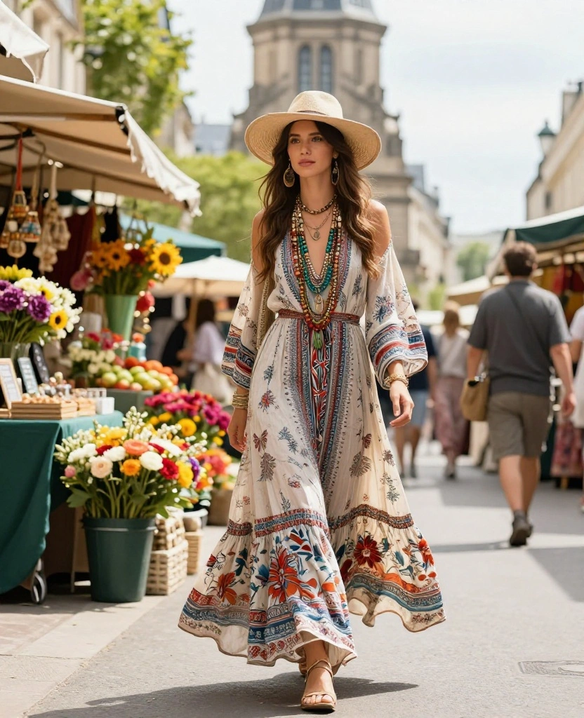 21 Fabulous Outfit Ideas for Your May Paris Getaway (Don't Miss #8!) 85 21 Fabulous Outfit Ideas for Your May Paris Getaway (Don't Miss #8!) - 13. Bohemian Vibes 1