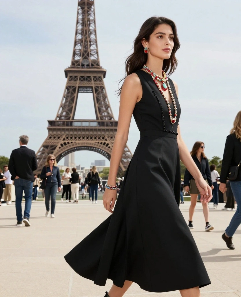 21 Fabulous Outfit Ideas for Your May Paris Getaway (Don't Miss #8!) 141 21 Fabulous Outfit Ideas for Your May Paris Getaway (Don't Miss #8!) - 21. Timeless Black Dress 1