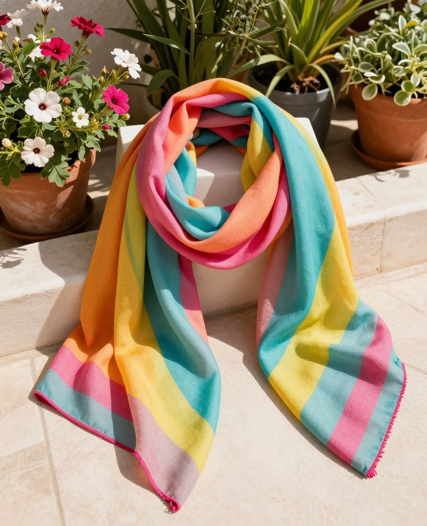 21 Must-Have Wardrobe Essentials for Barcelona in May (Don't Miss #9!) 94 What to wear in Barcelona in May 21 Must-Have Wardrobe Essentials for Barcelona in May (Don't Miss #9!) - 14. Lightweight Scarf 1