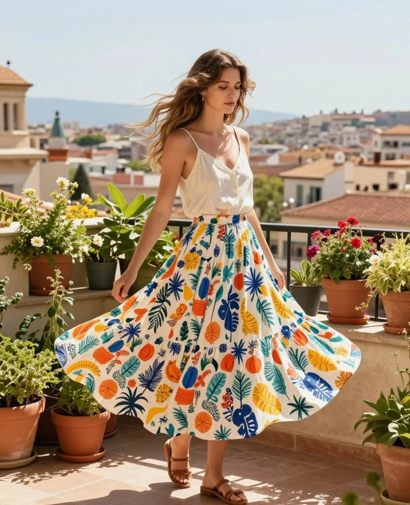 21 Must-Have Wardrobe Essentials for Barcelona in May (Don't Miss #9!) 116 What to wear in Barcelona in May 21 Must-Have Wardrobe Essentials for Barcelona in May (Don't Miss #9!) - 17. Lightweight Travel Skirt 1