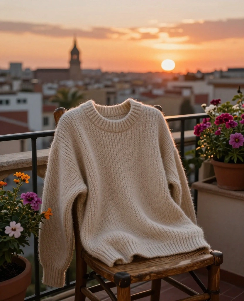 21 Must-Have Wardrobe Essentials for Barcelona in May (Don't Miss #9!) 137 What to wear in Barcelona in May 21 Must-Have Wardrobe Essentials for Barcelona in May (Don't Miss #9!) - 20. Cozy Oversized Sweater 1
