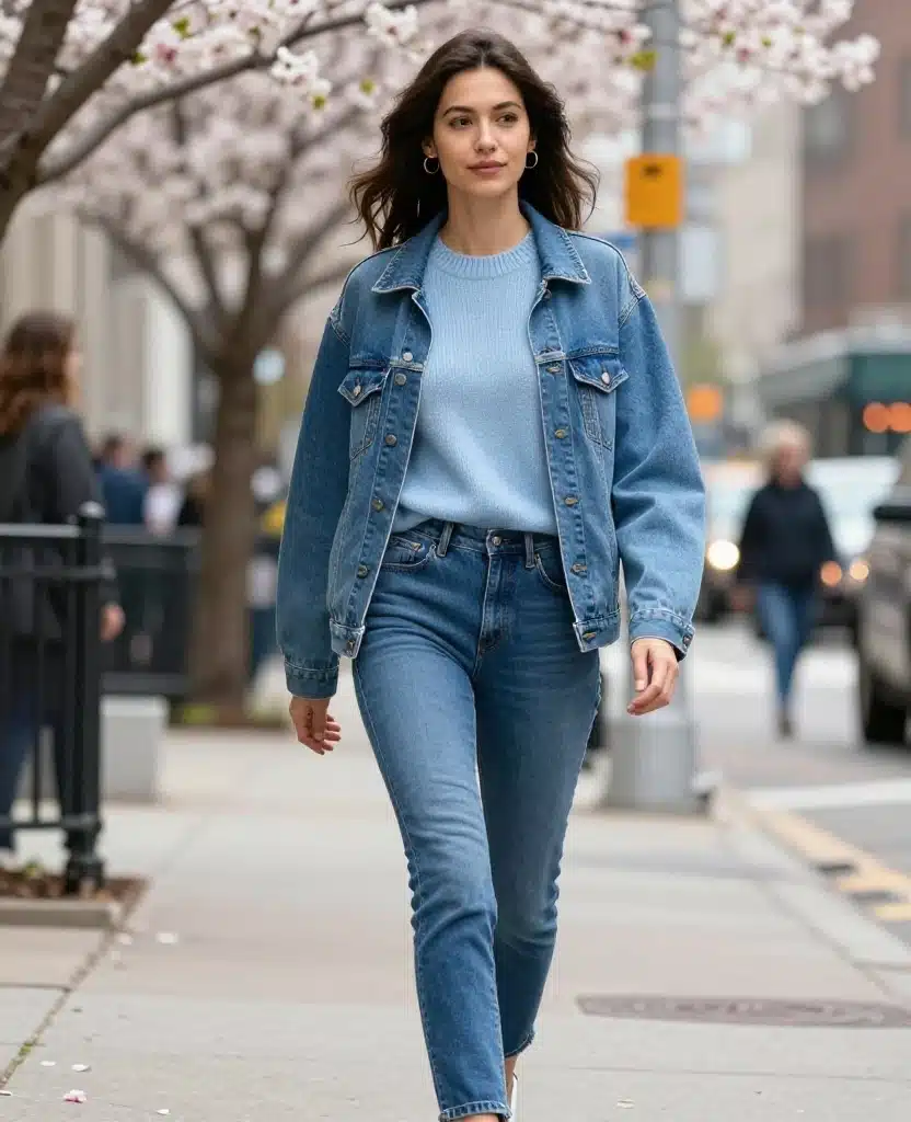 21 Stylish Outfits to Rock in Chicago This May (You'll Love #10!) 97 what to wear in Chicago in May 21 Stylish Outfits to Rock in Chicago This May (You'll Love #10!) - 15. Monochrome Look with Textured Fabrics 1