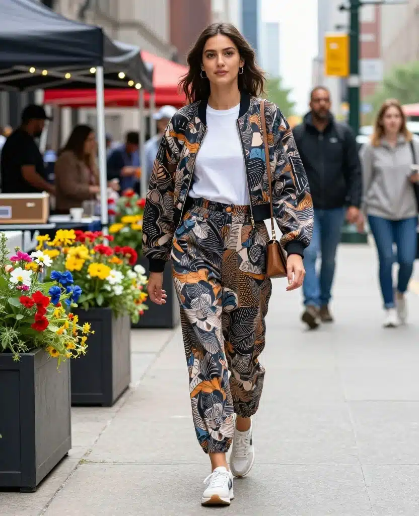 21 Stylish Outfits to Rock in Chicago This May (You'll Love #10!) 15 what to wear in Chicago in May 21 Stylish Outfits to Rock in Chicago This May (You'll Love #10!) - 3. Trendy Jumpsuit with Sneakers 1