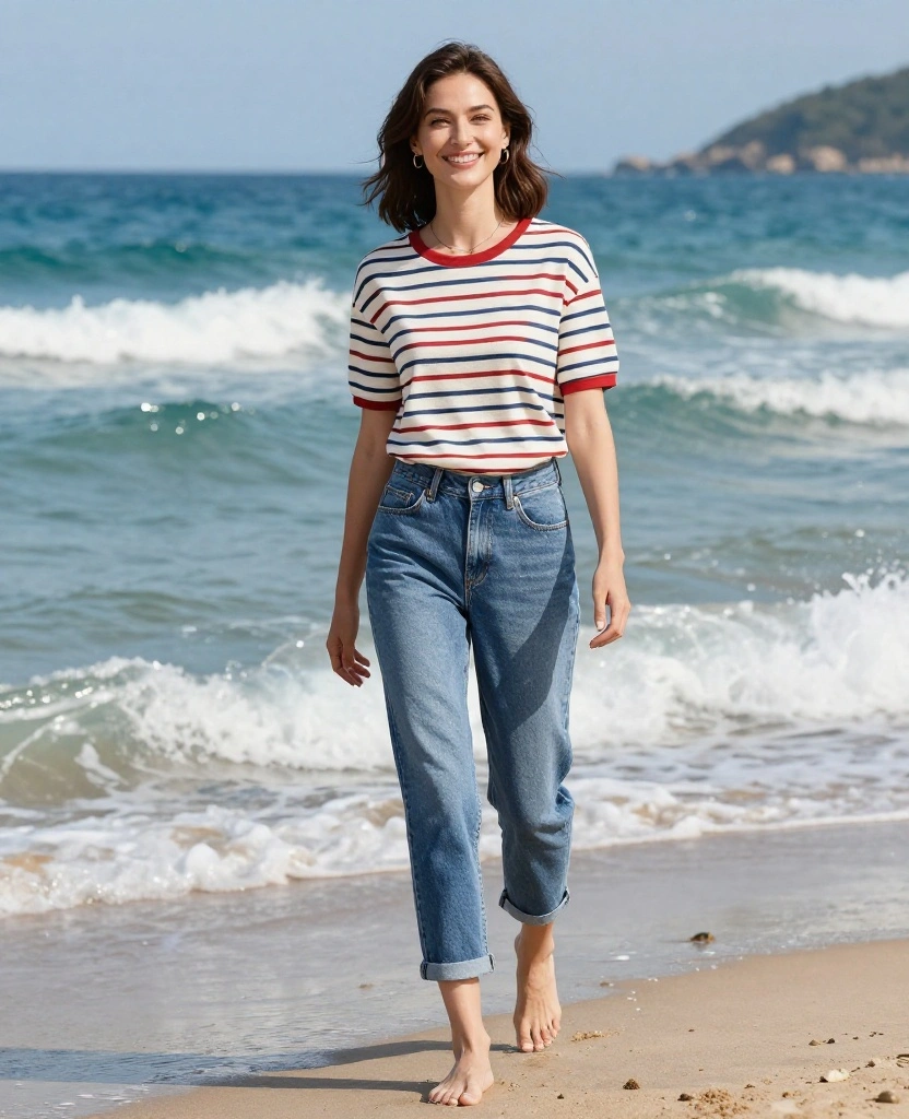 21 Stylish Outfits to Rock in Hawaii This May (You’ll Love #9!) 83 What to wear in Hawaii in May 21 Stylish Outfits to Rock in Hawaii This May (You’ll Love #9!) - 13. Nautical Stripes 1