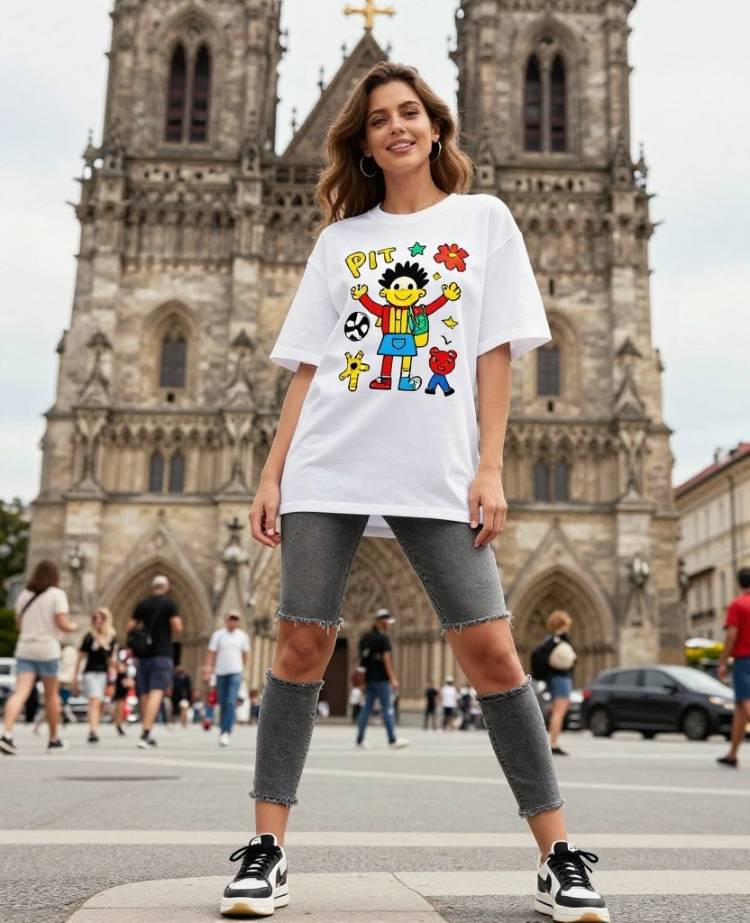 21 Trending Outfits for Austria in May That Will Make You Insta-Famous! 134 What to wear in Austria in May 21 Trending Outfits for Austria in May That Will Make You Insta-Famous! - 21. Fun Graphic Tees 1
