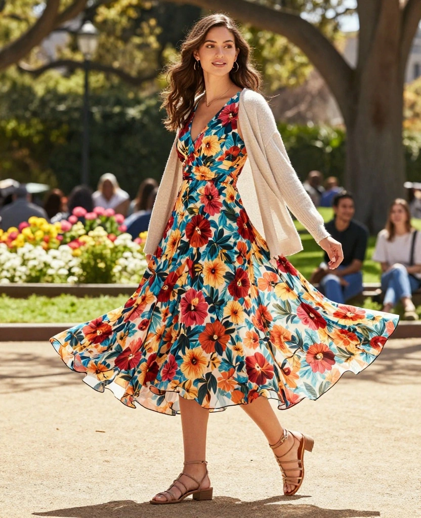 10 Must-Have Outfits for San Francisco in May That Will WOW the Locals! 8 What to wear in San Francisco in May 10 Must-Have Outfits for San Francisco in May That Will WOW the Locals! - 2. Chic and Comfy Midi Dress 1