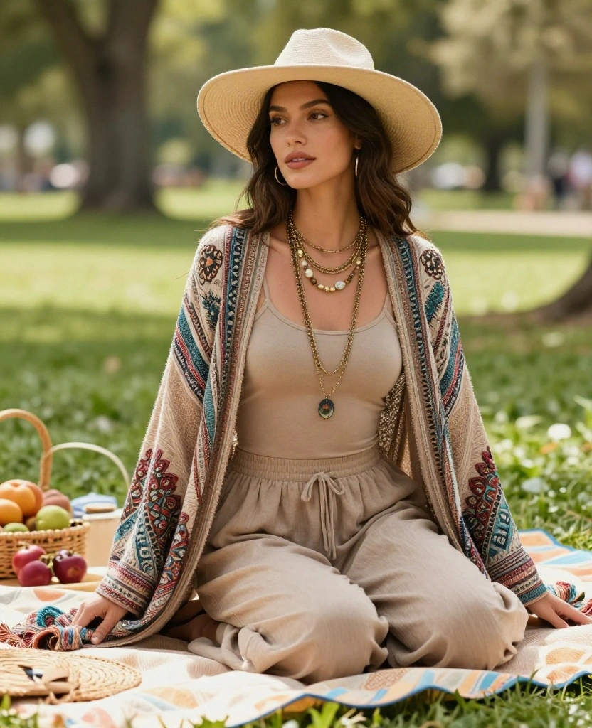 10 Must-Have Outfits for San Francisco in May That Will WOW the Locals! 29 What to wear in San Francisco in May 10 Must-Have Outfits for San Francisco in May That Will WOW the Locals! - 5. Boho-Chic Layering 1