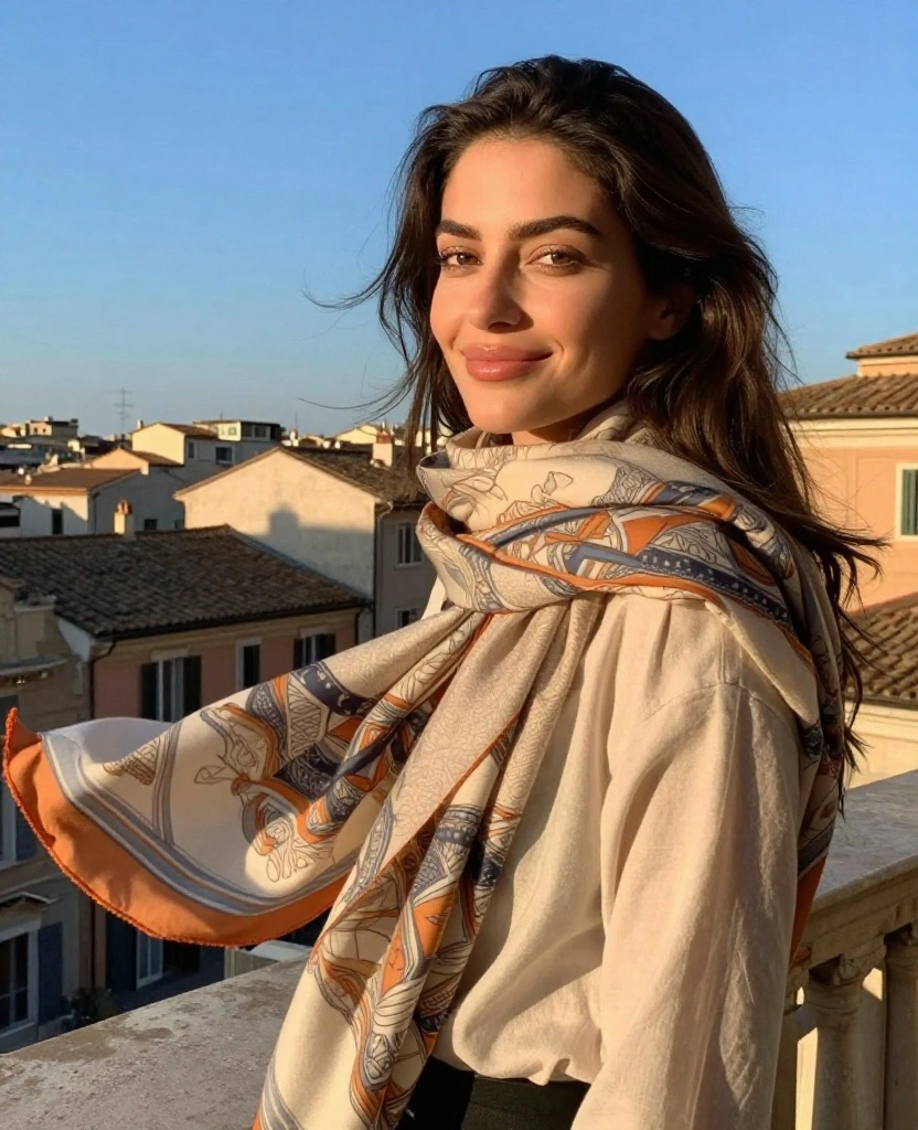 10 Must-Have Rome Outfits for May That'll Make You Look Like a Local! 5 What to wear in Rome in May 10 Must-Have Rome Outfits for May That'll Make You Look Like a Local! - 5. Lightweight Scarves 1