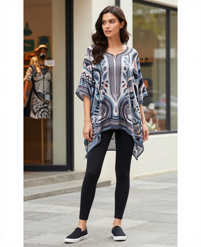 12 Casual Outfits for Nashville in June That Are Effortlessly Chic! 27 What to wear in Nashville in June 12 Casual Outfits for Nashville in June That Are Effortlessly Chic! - 12. Flowy Tunic & Leggings 1