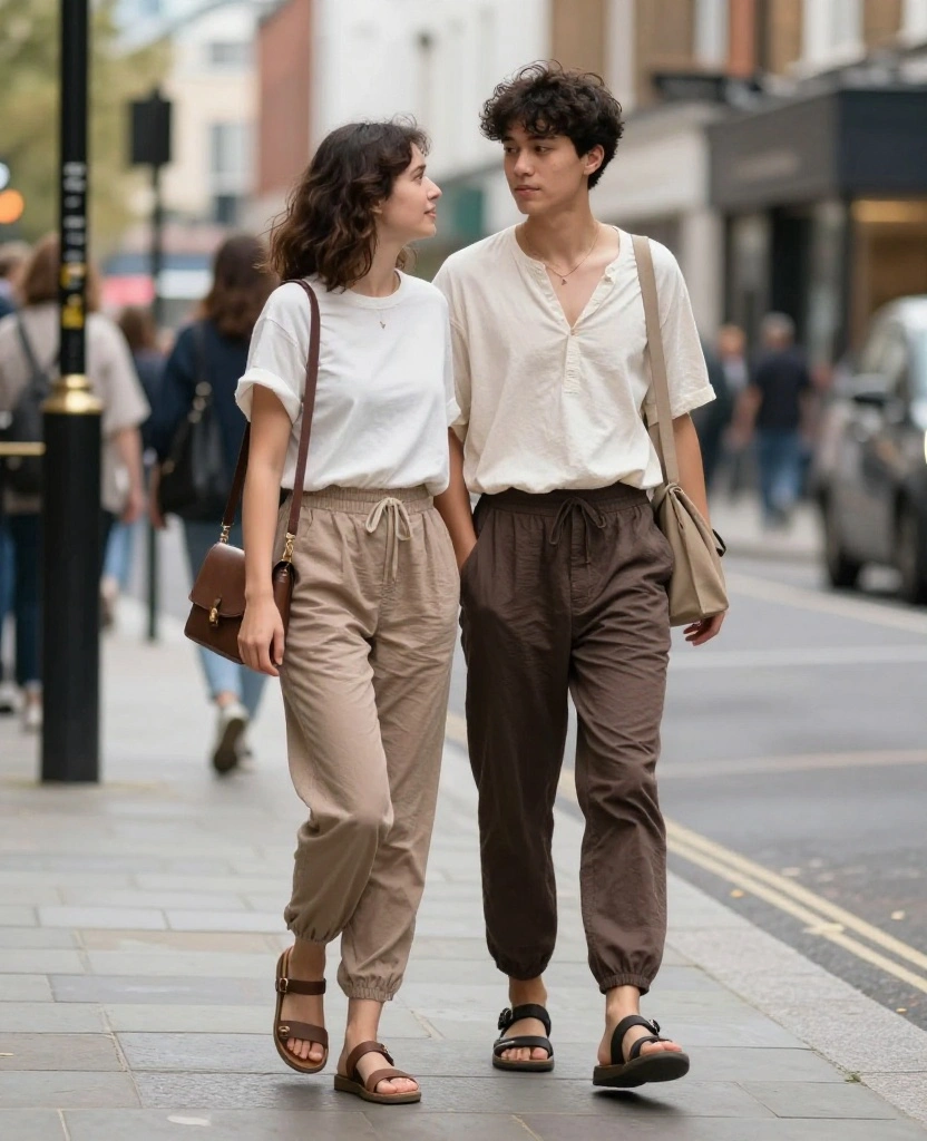15 Perfect Outfits for Exploring London in June (Tip #3 Is a Game Changer!) 31 what to wear in London in June 15 Perfect Outfits for Exploring London in June (Tip #3 Is a Game Changer!) - 14. Comfy Pants and Lightweight Top 1