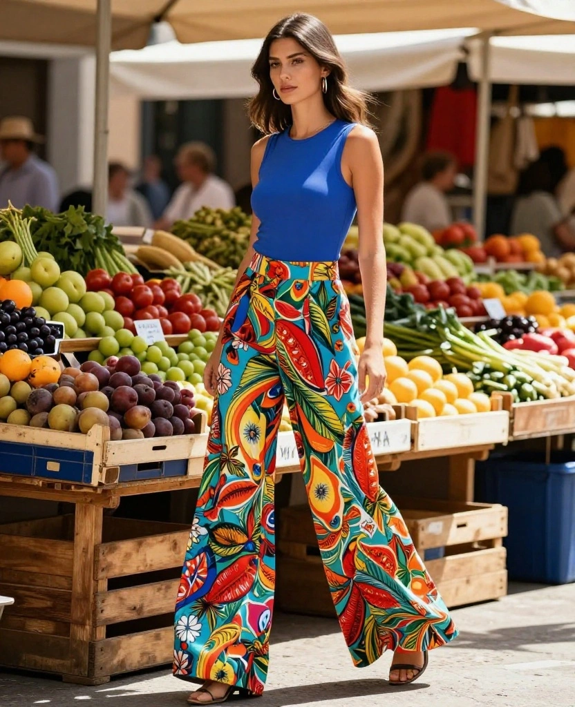 15 Stylish Travel Outfits for Exploring Italy in May (Say Goodbye to Overpacking!) 2 what to wear in Italy in May 15 Stylish Travel Outfits for Exploring Italy in May (Say Goodbye to Overpacking!) - 2. Chic Palazzo Pants 1