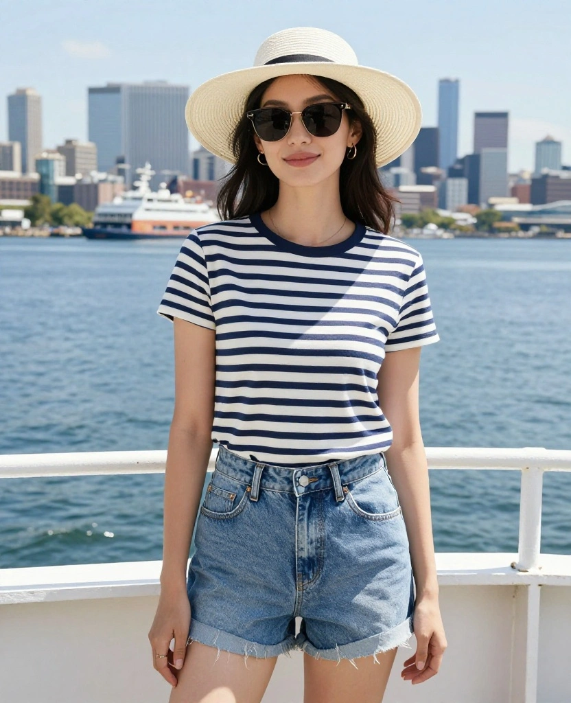 15 Travel-Ready Seattle Summer Outfits You’ll Wish You Wore Sooner! 55 What to wear in Seattle in June 15 Travel-Ready Seattle Summer Outfits You’ll Wish You Wore Sooner! - 9. Nautical Stripes 1