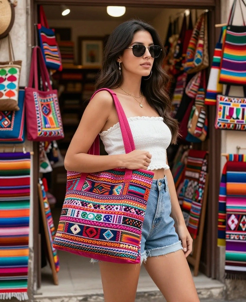 15 Trendy Mexico Travel Fashion Ideas for a Fabulous May! 71 What to Wear in Mexico in May 15 Trendy Mexico Travel Fashion Ideas for a Fabulous May! - 11. Brightly Colored Bags 1