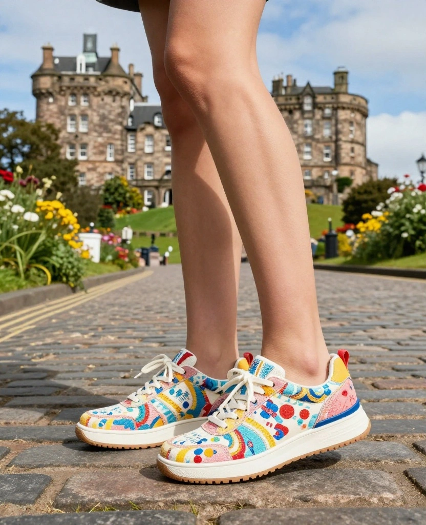 17 Must-Have Outfits for Scotland in May (You Won't Believe #8!) 23 What to wear in Scotland in May 17 Must-Have Outfits for Scotland in May (You Won't Believe #8!) - 12. Trendy Statement Sneakers 1
