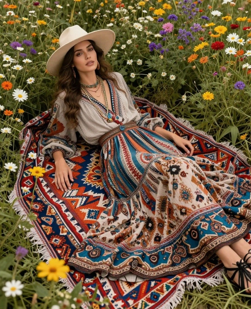 17 Must-Have Outfits for Scotland in May (You Won't Believe #8!) 31 What to wear in Scotland in May 17 Must-Have Outfits for Scotland in May (You Won't Believe #8!) - 16. Chic Bohemian Look 1