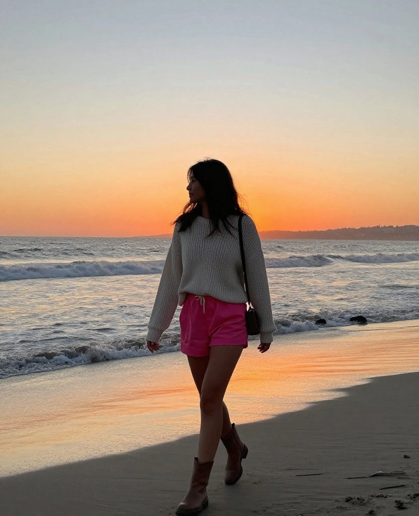 17 Perfectly Comfy Outfits for San Diego Adventures in May (Don’t Miss #9!) 90 what to wear in San Diego in May 17 Perfectly Comfy Outfits for San Diego Adventures in May (Don’t Miss #9!) - 14. Vibrant Shorts and Knit Sweater 1