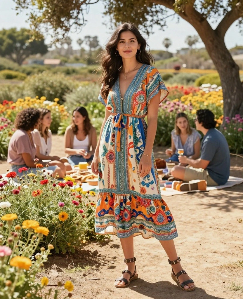 17 Perfectly Comfy Outfits for San Diego Adventures in May (Don’t Miss #9!) 105 what to wear in San Diego in May 17 Perfectly Comfy Outfits for San Diego Adventures in May (Don’t Miss #9!) - 17. Effortless Tunic Dress 1