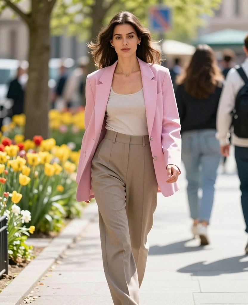 17 Stunning Berlin Spring Outfits for May You Can't Miss (Wait Until You See #3!) 21 What to wear in Berlin in May 17 Stunning Berlin Spring Outfits for May You Can't Miss (Wait Until You See #3!) - 10. Casual Luxe: Wide-Leg Trousers 1
