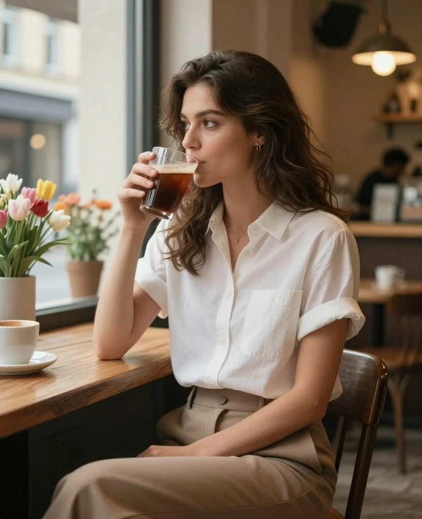 17 Stunning Berlin Spring Outfits for May You Can't Miss (Wait Until You See #3!) 31 What to wear in Berlin in May 17 Stunning Berlin Spring Outfits for May You Can't Miss (Wait Until You See #3!) - 15. Relaxed Yet Refined: The Chambray Shirt 1