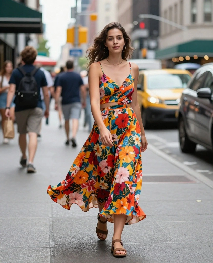 20 Street Style Looks for New York City in June (Get Inspired by #16!) 14 What to wear in New York City in June? 20 Street Style Looks for New York City in June (Get Inspired by #16!) - 13. Flowy Skirts 1