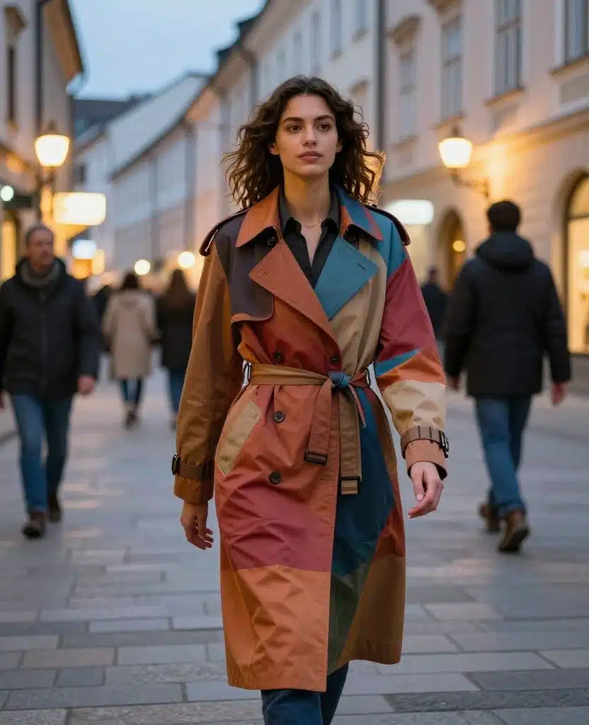 20 Stylish Travel Attires for Austria in June (You’ll Be Obsessed with #4!) 103 What to Wear in Austria in June 20 Stylish Travel Attires for Austria in June (You’ll Be Obsessed with #4!) - 16. Statement Outerwear for Cool Evenings 1