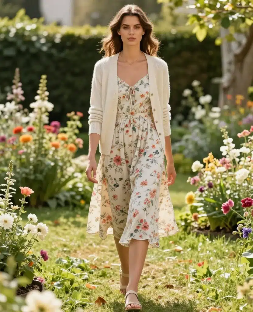 20 Stylish Travel Attires for Austria in June (You’ll Be Obsessed with #4!) 29 What to Wear in Austria in June 20 Stylish Travel Attires for Austria in June (You’ll Be Obsessed with #4!) - 5. Light Layering with Cardigans 1