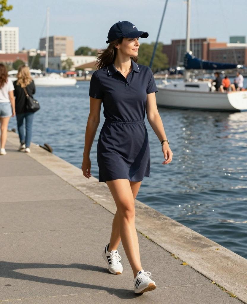 25 Travel-Ready Outfits for Boston in May (Pack Light, Look Fabulous!) 71 what to wear in Boston in May 25 Travel-Ready Outfits for Boston in May (Pack Light, Look Fabulous!) - 11. Sporty Dresses for Casual Outings 1