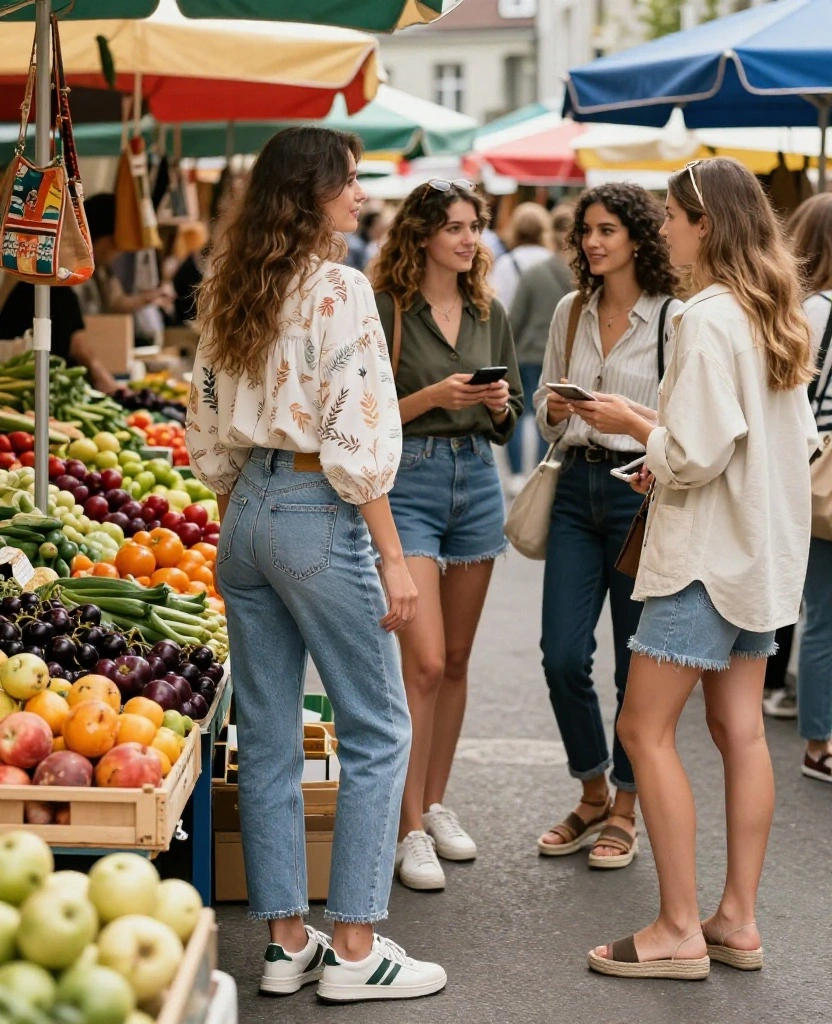 10 Stylish Outfits You Must Pack for Switzerland in June (You Won't Believe #7!) 68 What to wear in Switzerland in June 10 Stylish Outfits You Must Pack for Switzerland in June (You Won't Believe #7!) - 10. Local Market Day Fashion 1
