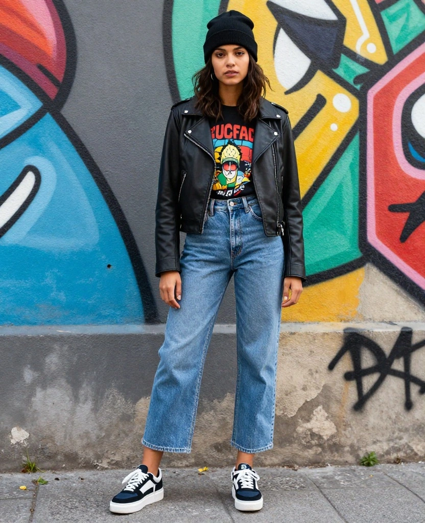 12 Trendy Summer Outfits for Your Prague Adventure in June 44 What to wear in Prague in June 12 Trendy Summer Outfits for Your Prague Adventure in June - 6. Urban Edge with Street Style 1