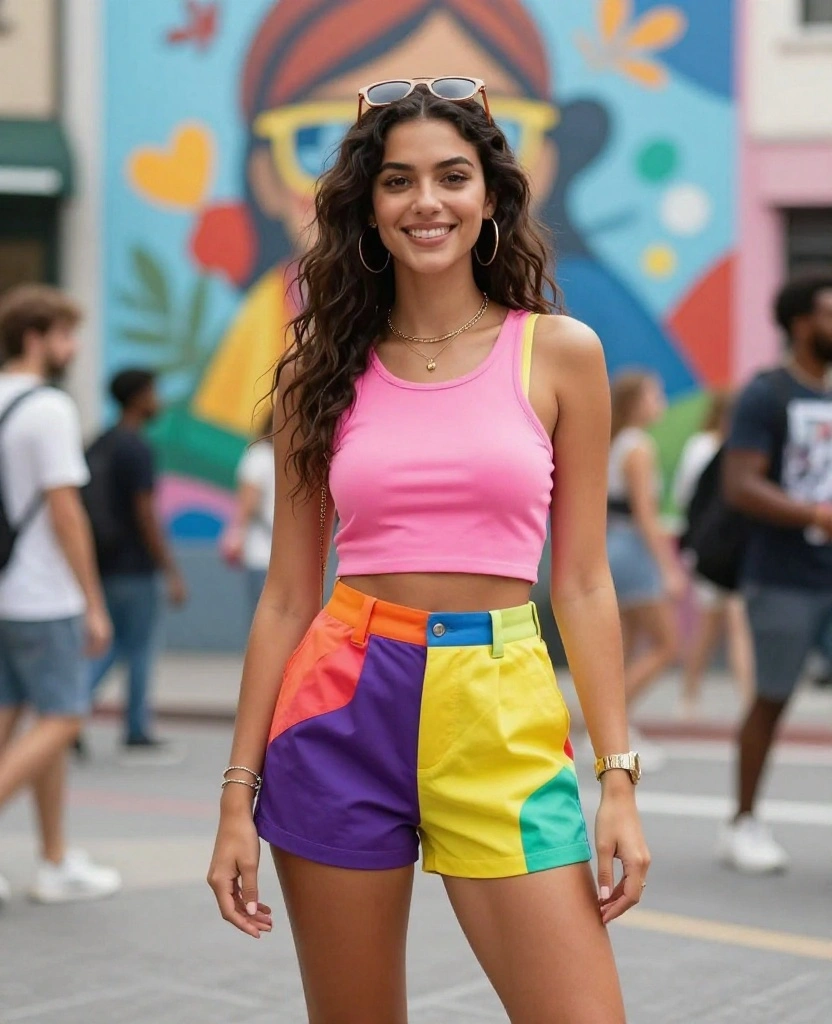 14 Cool and Breathable Outfits for Surviving Orlando's June Heat! 93 What to wear in Orlando in June 14 Cool and Breathable Outfits for Surviving Orlando's June Heat! - 13. Bright Color Block Ensemble 1