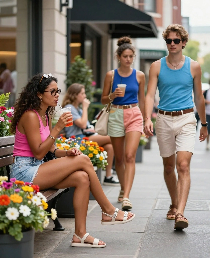 14 Cool and Breathable Outfits for Surviving Orlando's June Heat! 12 What to wear in Orlando in June 14 Cool and Breathable Outfits for Surviving Orlando's June Heat! - 2. Breezy Tank Top and Shorts 1