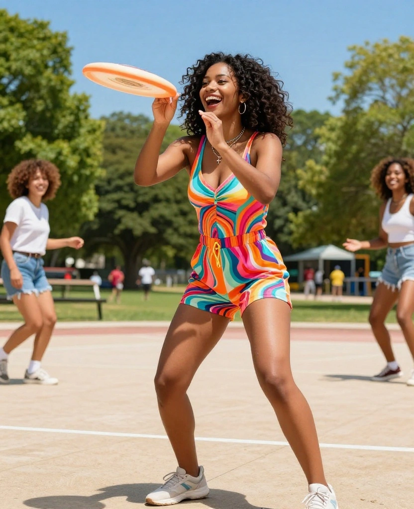 14 Cool and Breathable Outfits for Surviving Orlando's June Heat! 30 What to wear in Orlando in June 14 Cool and Breathable Outfits for Surviving Orlando's June Heat! - 4. Sporty Romper 1