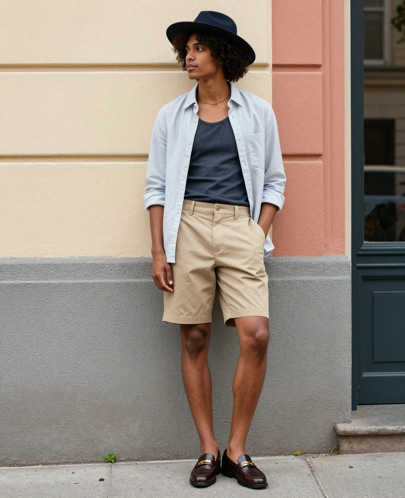 14 Cool and Breathable Outfits for Surviving Orlando's June Heat! 37 What to wear in Orlando in June 14 Cool and Breathable Outfits for Surviving Orlando's June Heat! - 5. Lightweight Button-Up and Chino Shorts 1