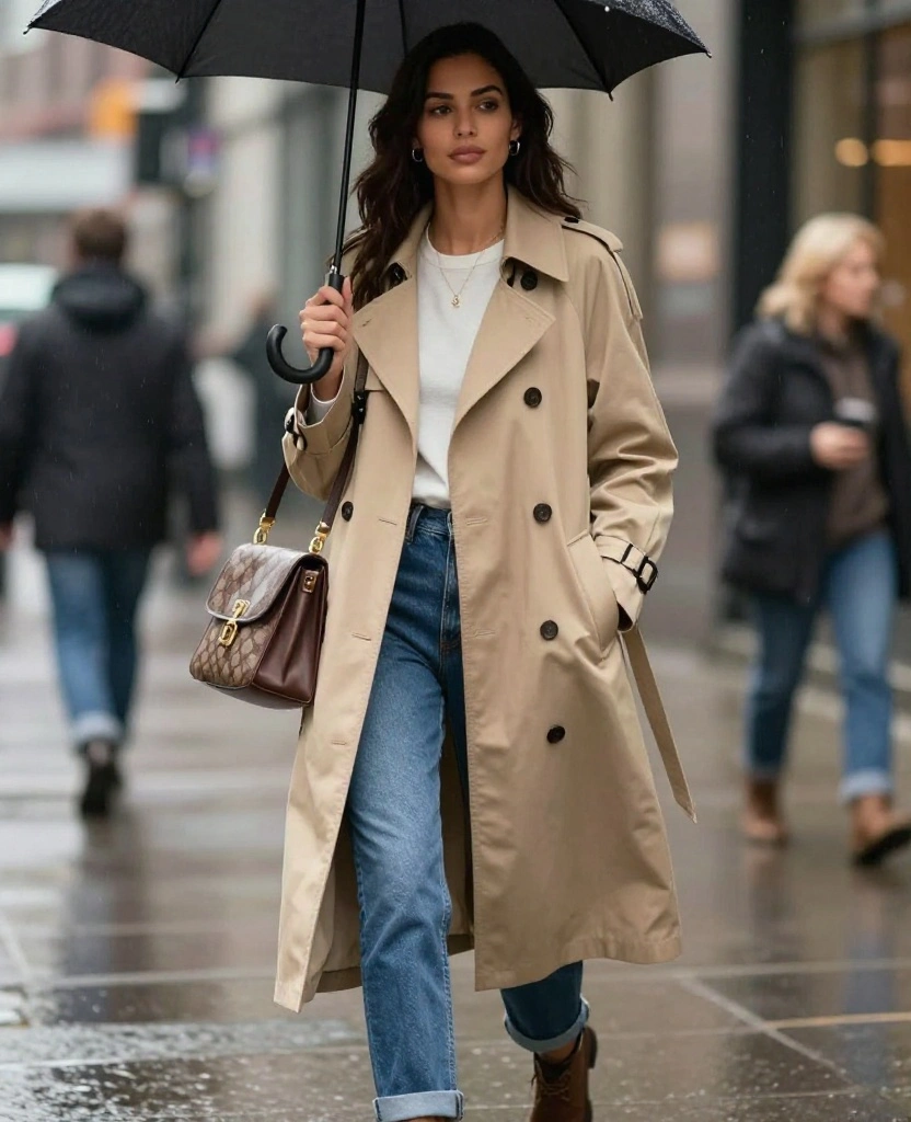 15 Chic and Casual Looks for Portland in June (Don’t Miss #12!) 92 what to wear in Portland in June 15 Chic and Casual Looks for Portland in June (Don’t Miss #12!) - 12. The Ultimate Layering Piece: The Trench Coat 1