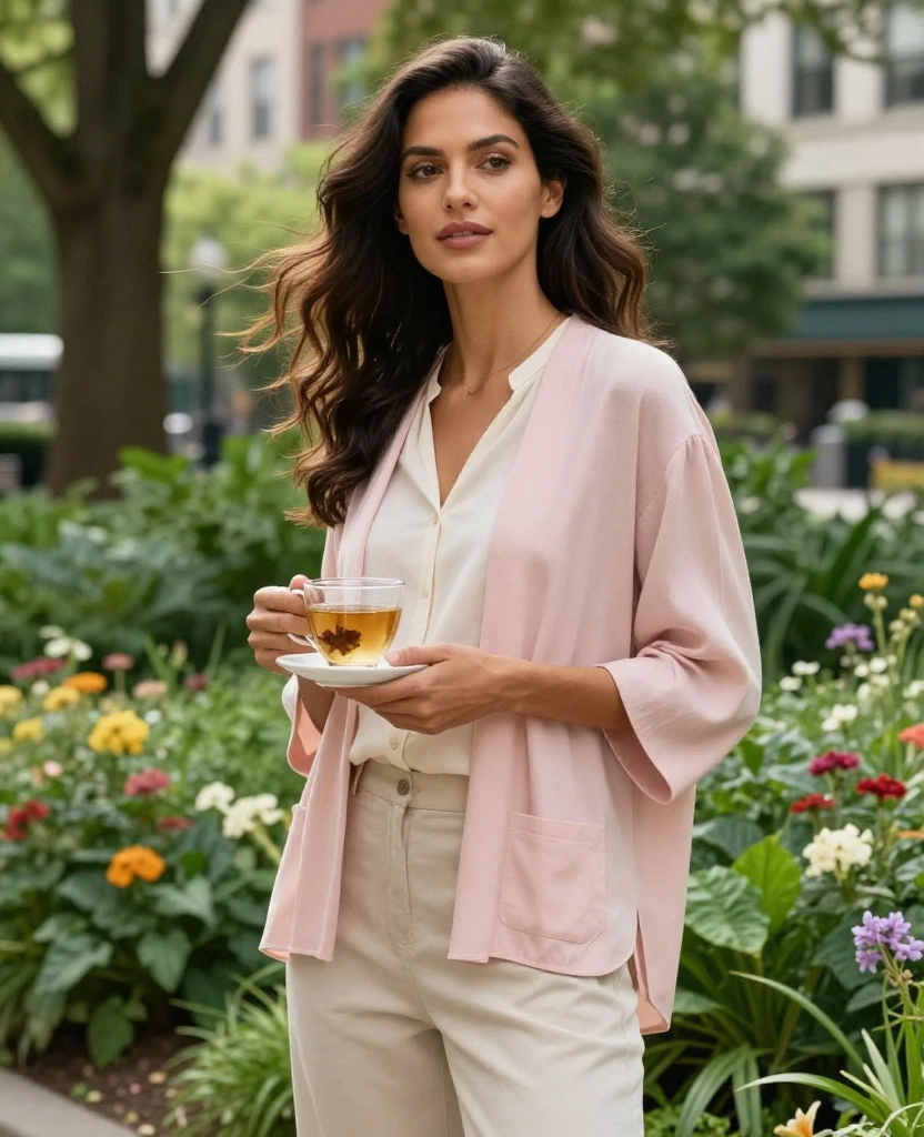 15 Chic and Casual Looks for Portland in June (Don’t Miss #12!) 8 what to wear in Portland in June 15 Chic and Casual Looks for Portland in June (Don’t Miss #12!) - 2. Soft Layers for the Morning Chill 1