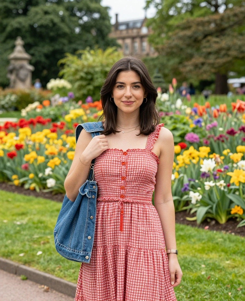 18 Casual Outfit Ideas for Scotland in June That Are Stylish Enough for Any Occasion! 8 What to wear in Scotland in June 18 Casual Outfit Ideas for Scotland in June That Are Stylish Enough for Any Occasion! - 2. Playful Summer Dress with a Denim Jacket 1