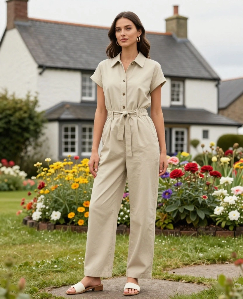 18 Casual Outfit Ideas for Scotland in June That Are Stylish Enough for Any Occasion! 22 What to wear in Scotland in June 18 Casual Outfit Ideas for Scotland in June That Are Stylish Enough for Any Occasion! - 4. Lightweight Jumpsuit for Effortless Style 1