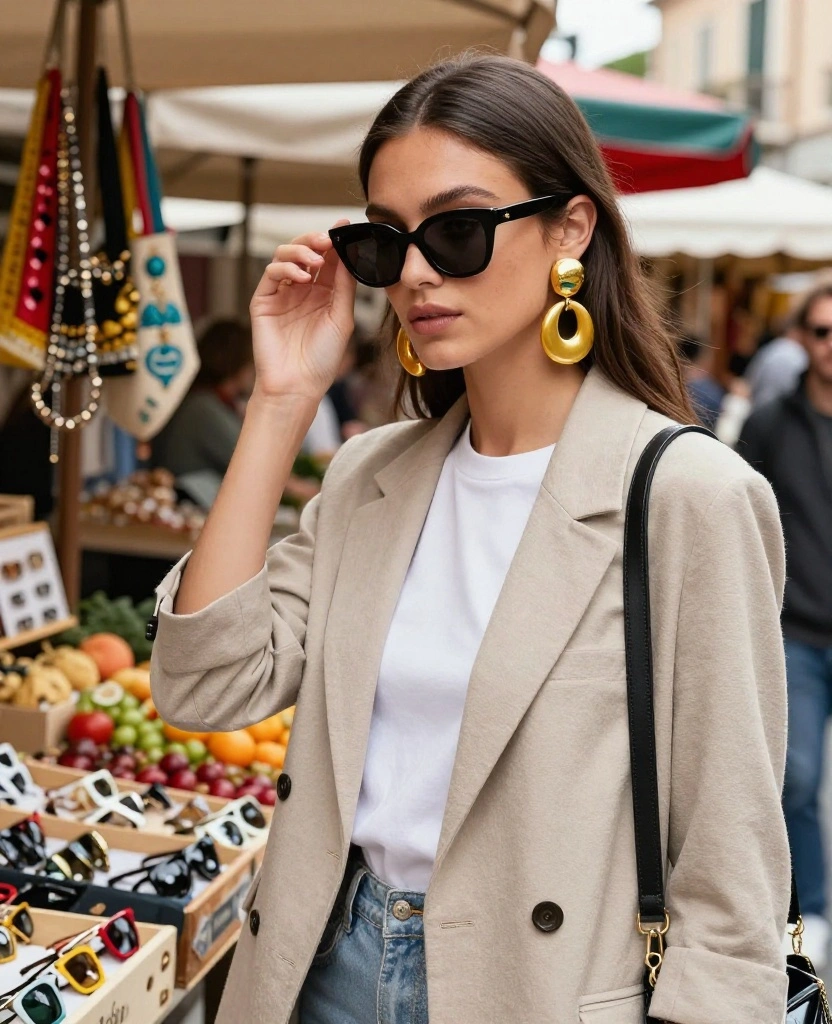 19 Instagram-Worthy Outfit Ideas for Your Italy Trip This June (Photo #8 Will Blow Your Mind!) 123 What to wear in Italy in June 19 Instagram-Worthy Outfit Ideas for Your Italy Trip This June (Photo #8 Will Blow Your Mind!) - 18. Statement Accessories: Elevate Any Outfit 1