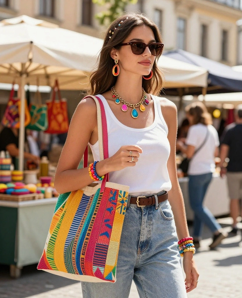 19 June Travel Outfits for Budapest That Will Enhance Your Style Game! 73 What to wear in Budapest in June 19 June Travel Outfits for Budapest That Will Enhance Your Style Game! - 11. Bright Accessories 1