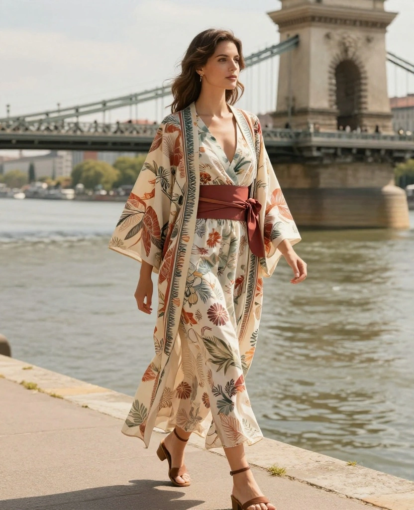 19 June Travel Outfits for Budapest That Will Enhance Your Style Game! 29 What to wear in Budapest in June 19 June Travel Outfits for Budapest That Will Enhance Your Style Game! - 5. Light Cardigans and Kimonos 1