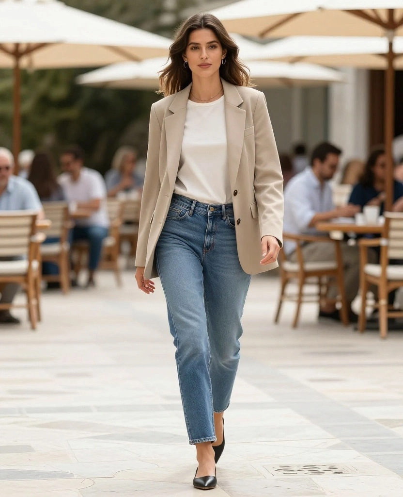 20 Greece Outfit Ideas for June That Will Turn Heads (Especially #10!) 101 What to wear in Greece in June 20 Greece Outfit Ideas for June That Will Turn Heads (Especially #10!) - 15. Casual Blazers for a Tailored Touch 1